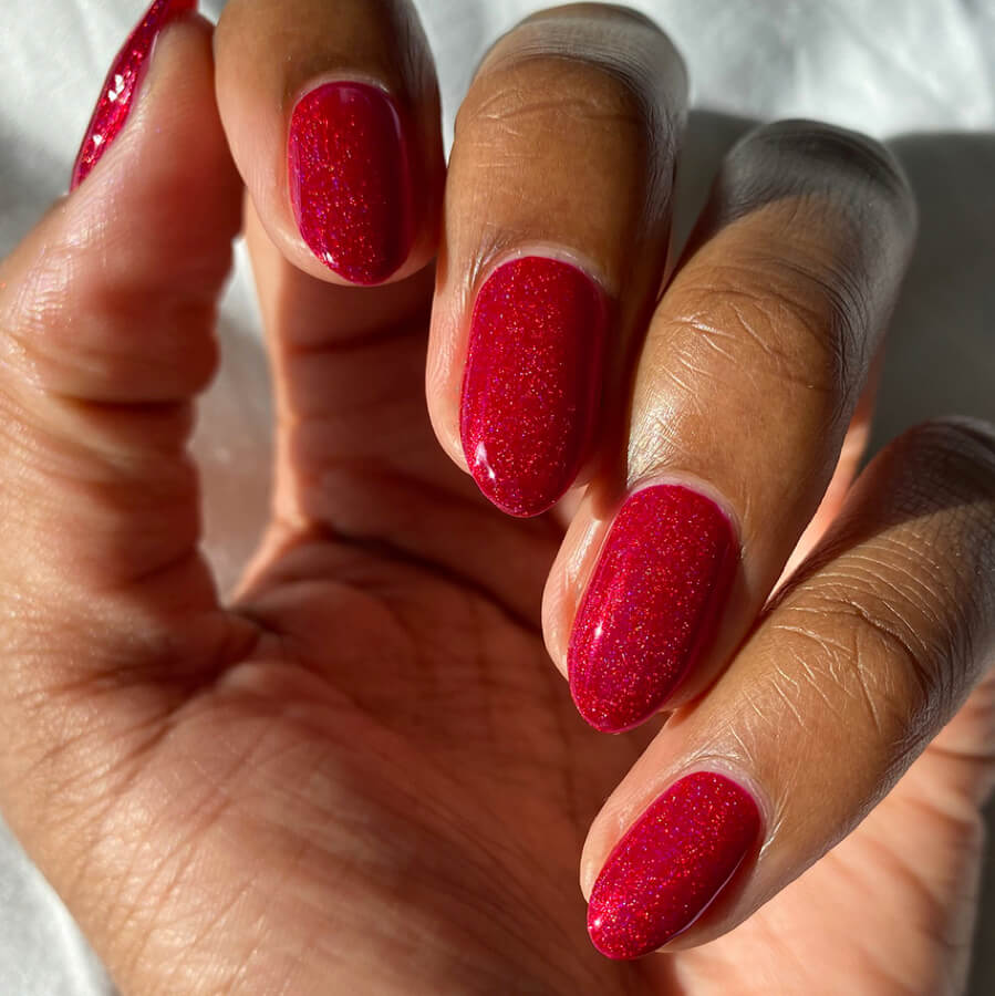 Sparkle Red Jelly Polish